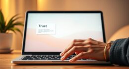 trust building calming microcopy