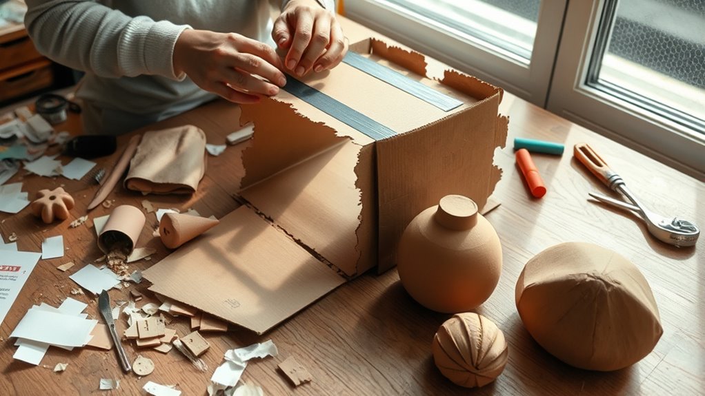 use simple safe materials