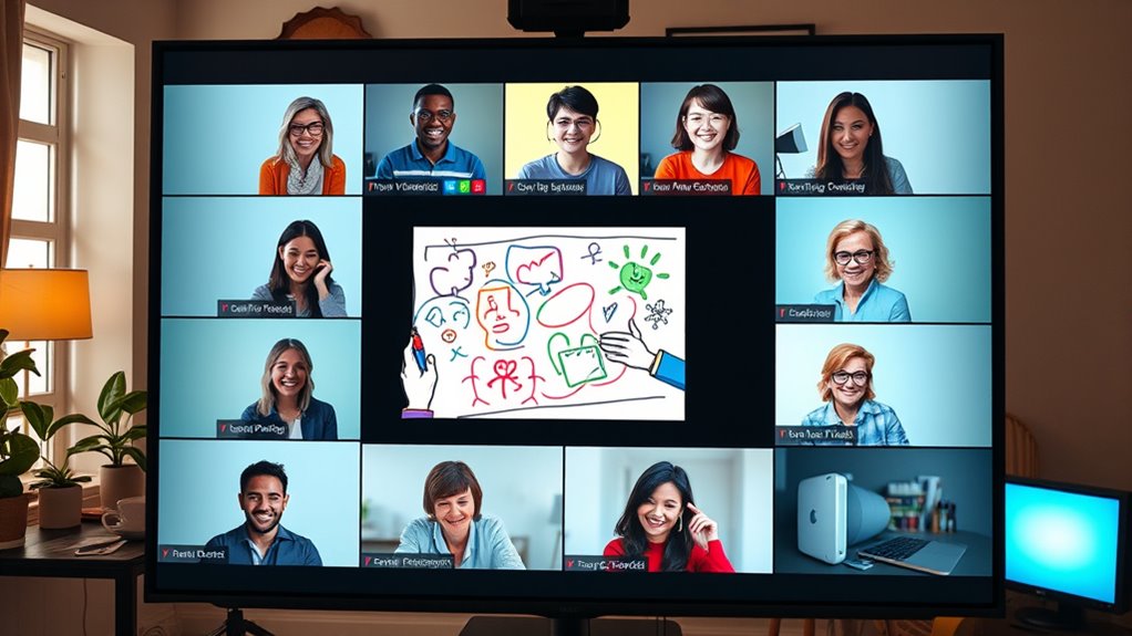 virtual drawing fosters team communication