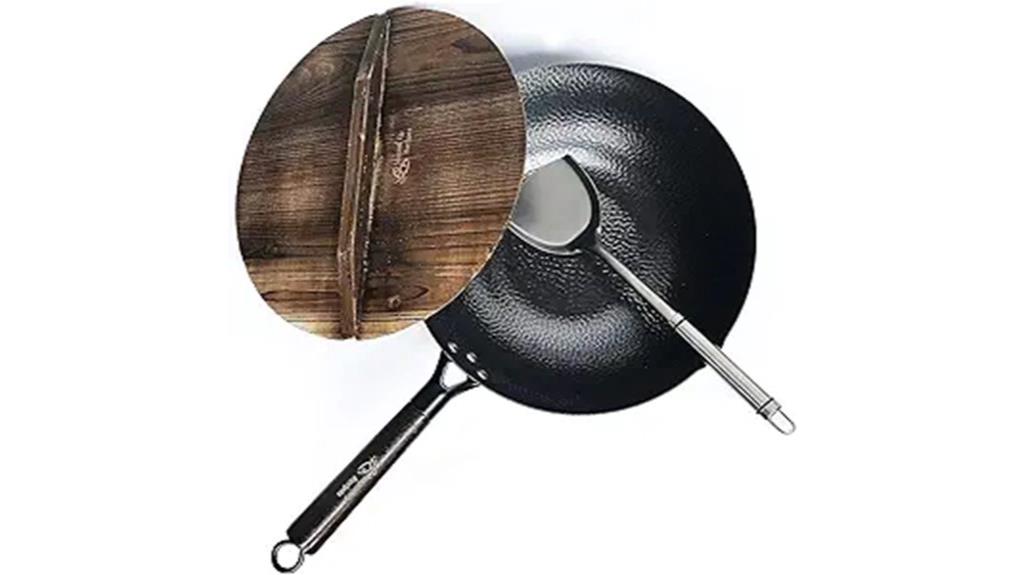 12 5 inch carbon steel wok