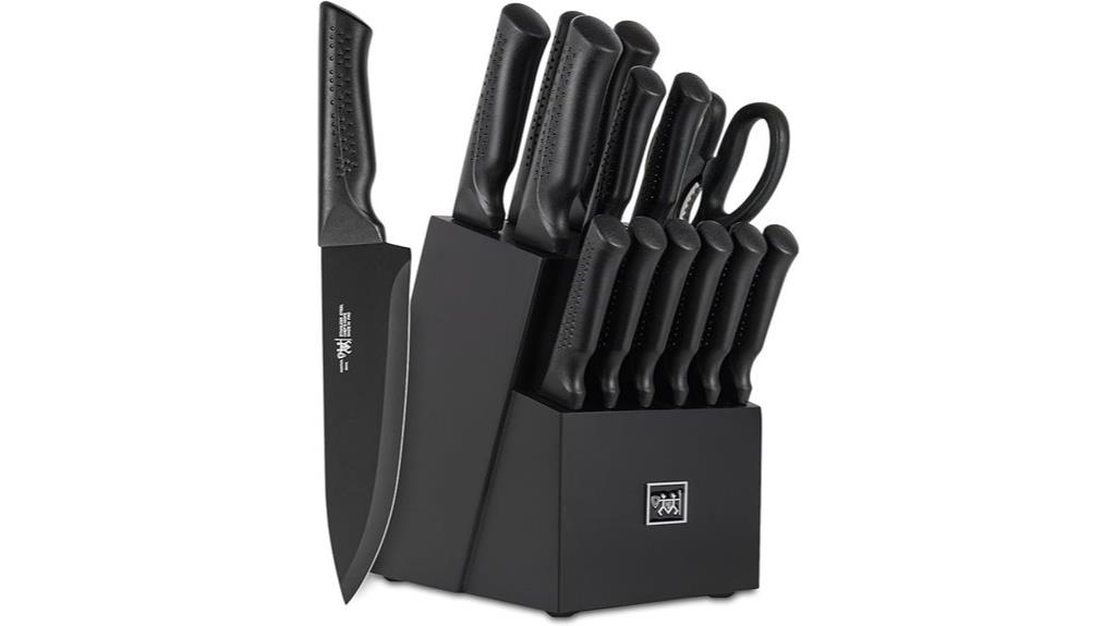 15 piece self sharpening knife set