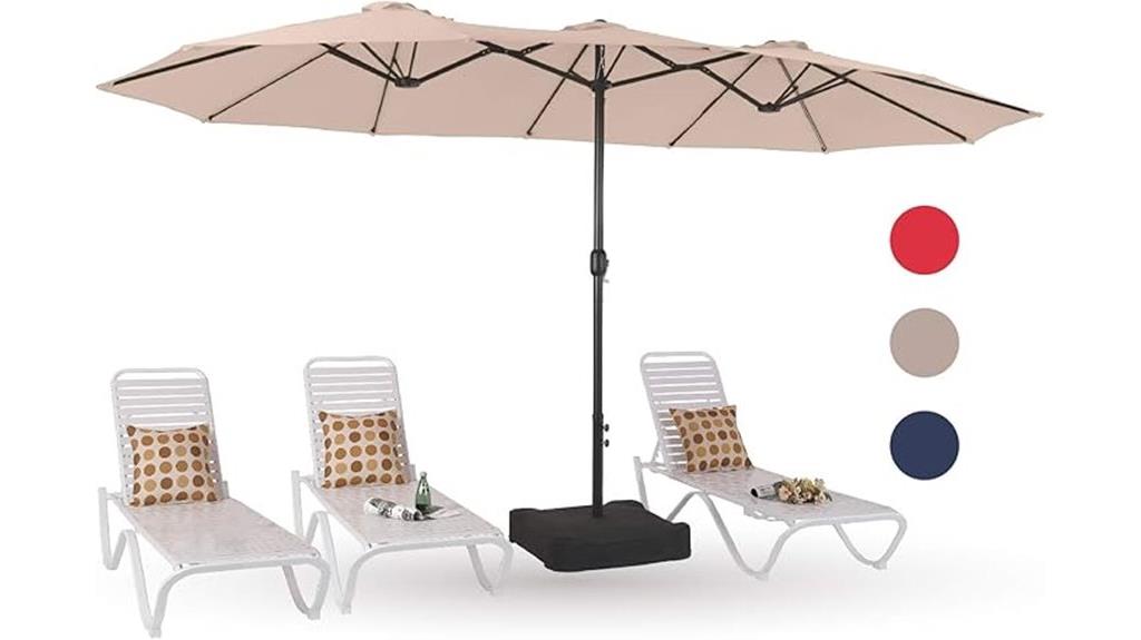 15ft patio umbrella with base
