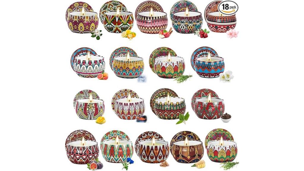 18 pack aromatherapy candles