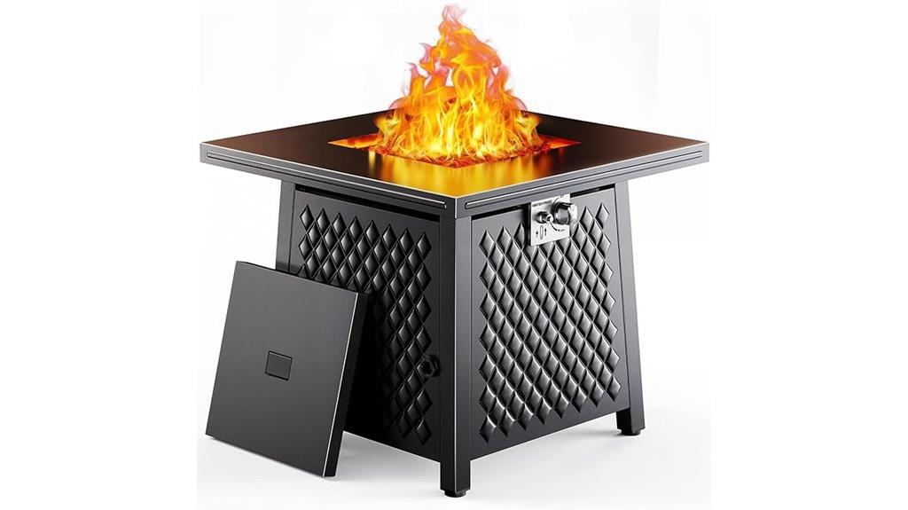 28 inch propane fire pit