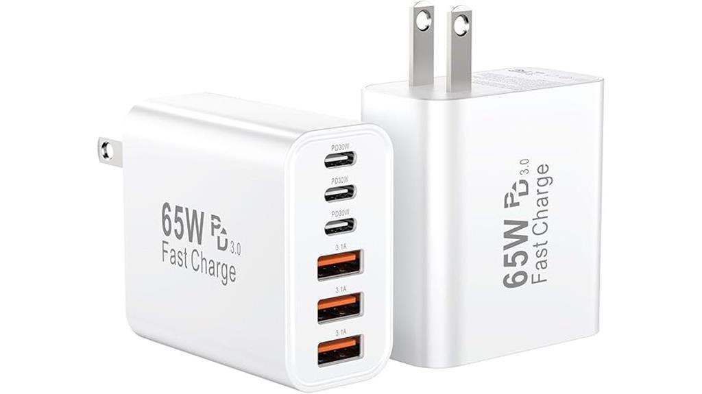 65w multi port charger