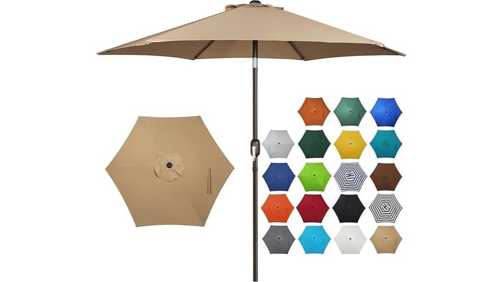 7 5 ft tilt patio umbrella
