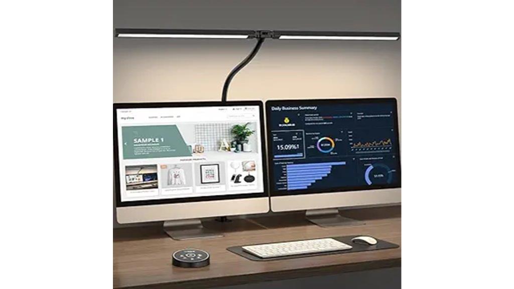 adjustable clamp desk light
