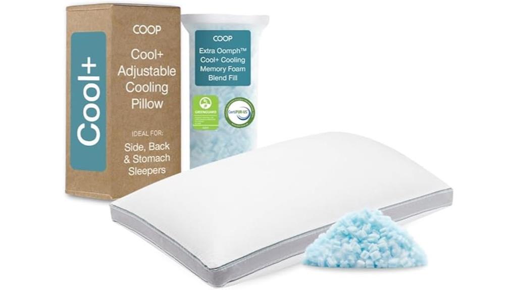 adjustable cooling pillow