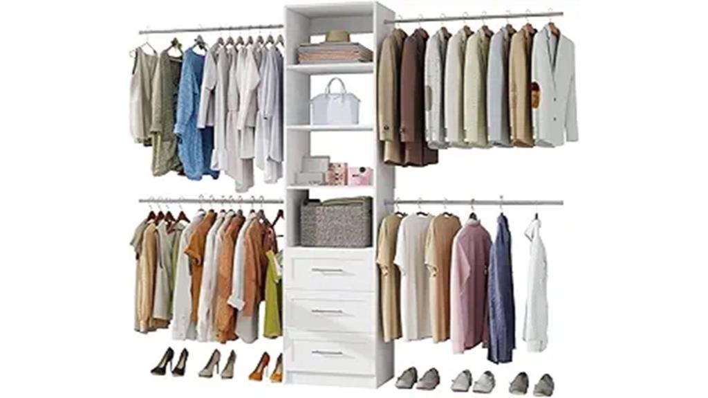 adjustable hanging and shelves