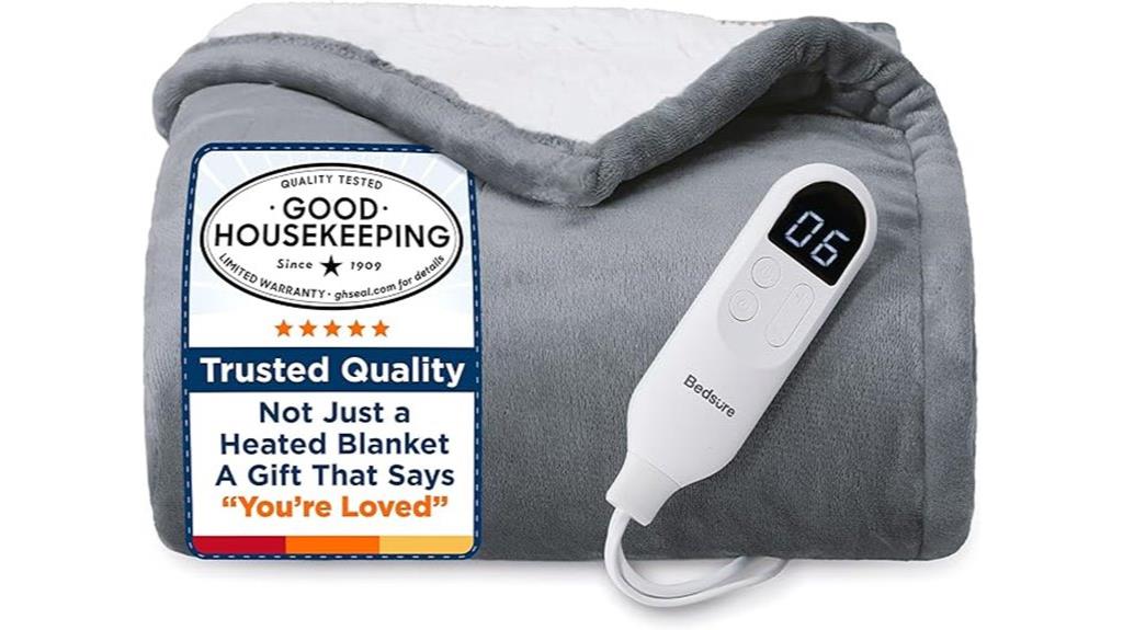 adjustable heated throw blanket