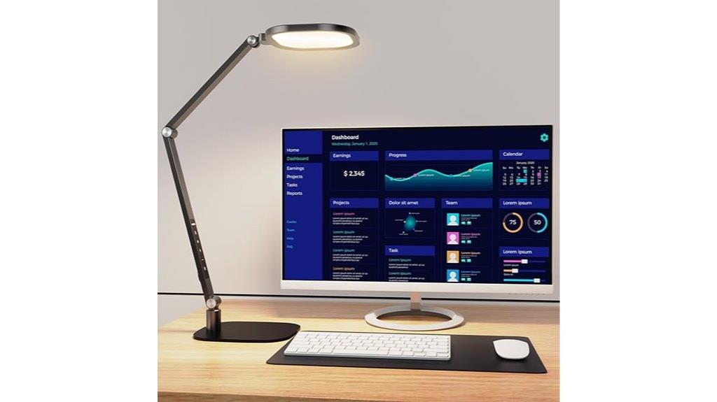 adjustable home office lighting