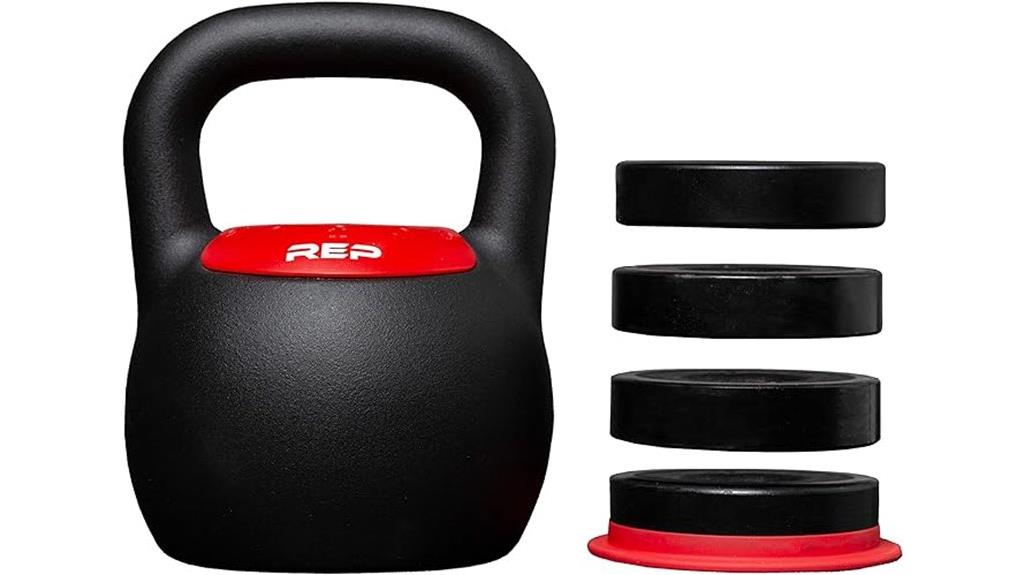 adjustable matte kettlebell
