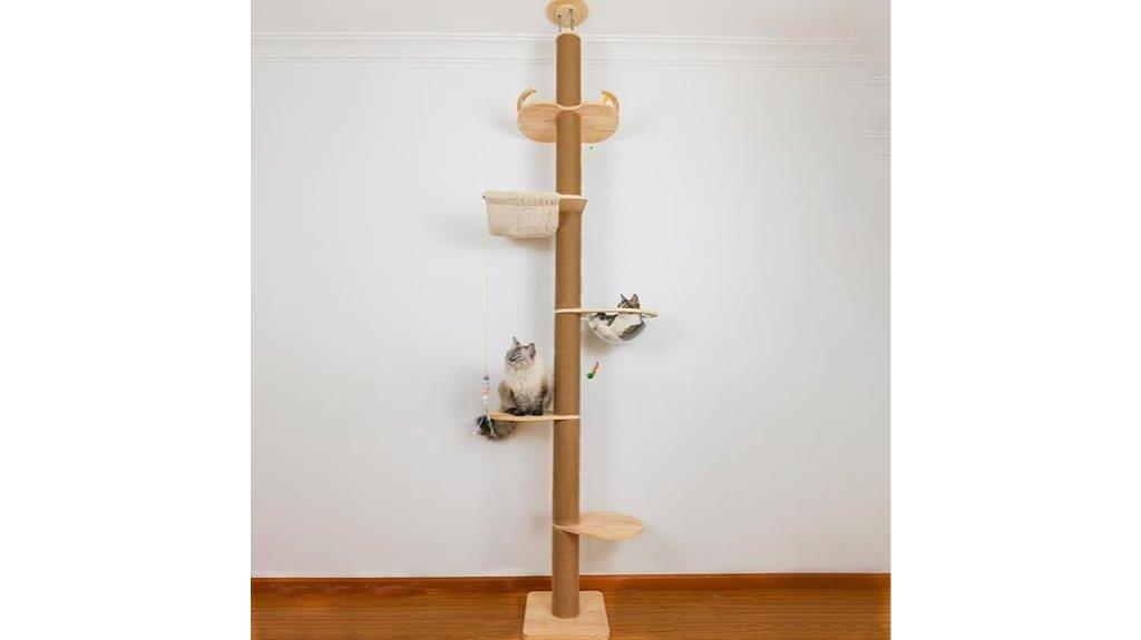 adjustable multi tier cat tree