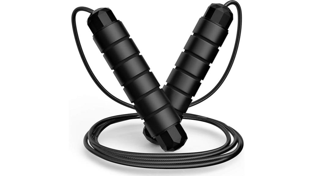 adjustable steel cable jump rope