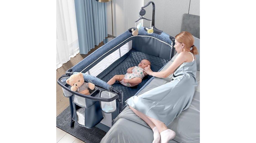 baby bassinet bedside crib