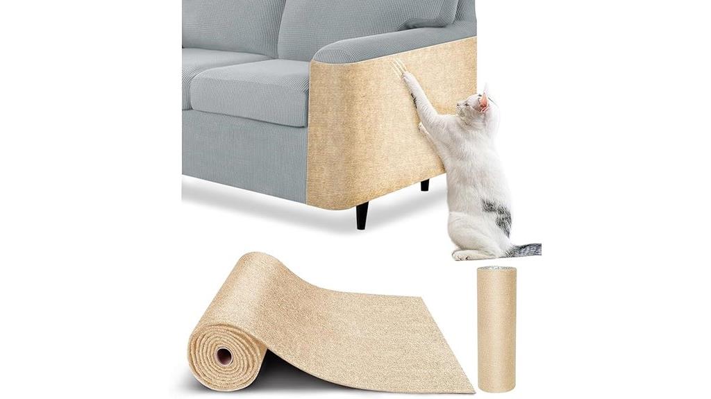 beige cat scratch protector