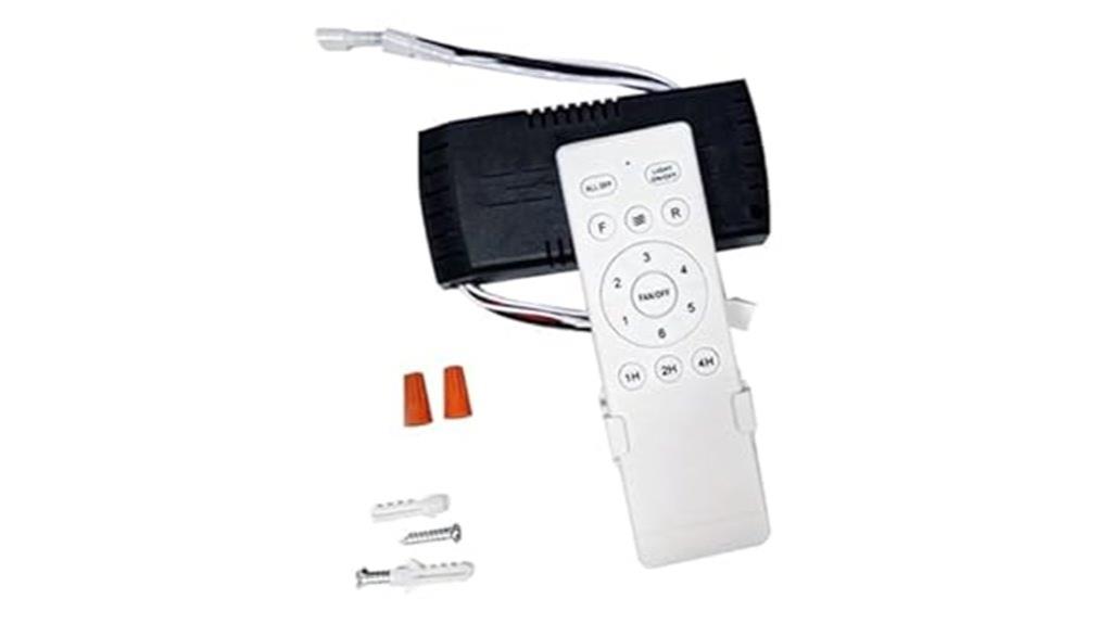 black and white fan remote