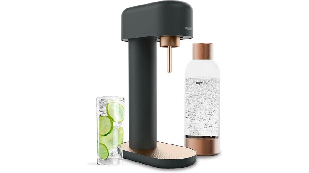 black copper sparkling water maker