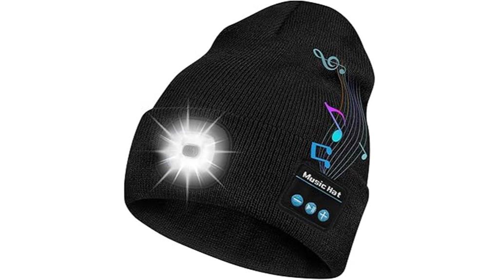 bluetooth beanie with light