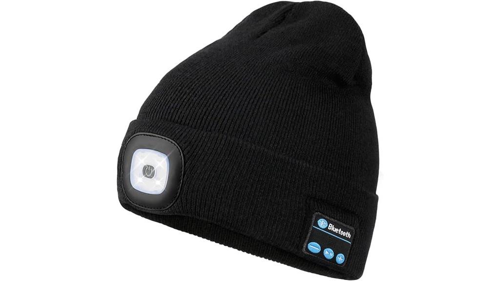bluetooth beanie with light