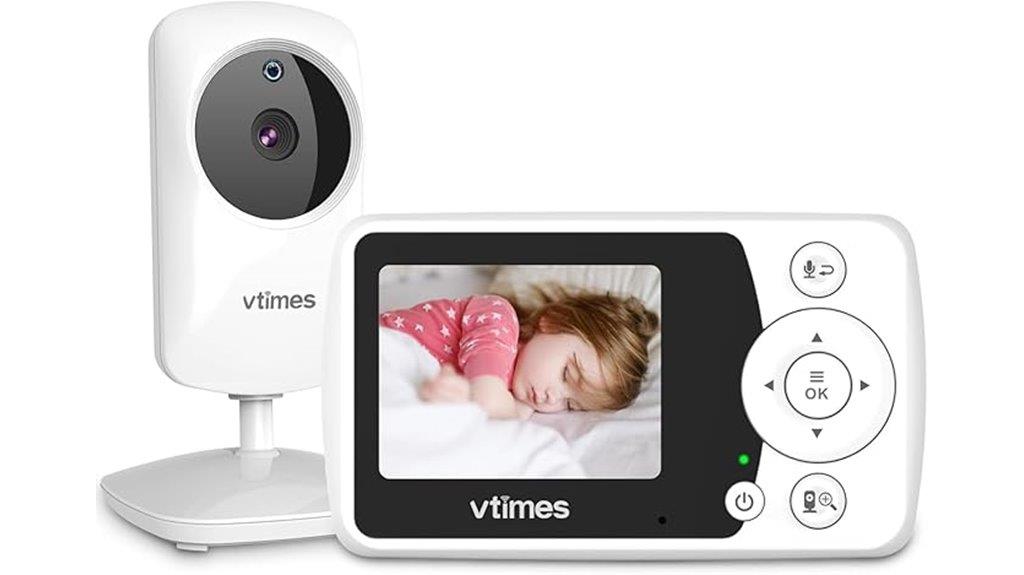 camera and audio baby monitor