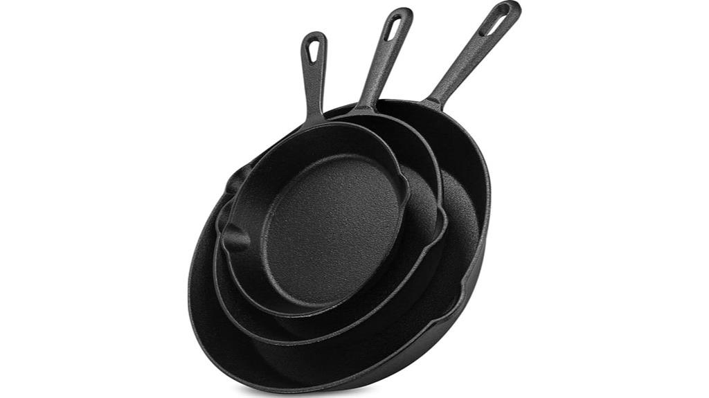 cast iron skillet set
