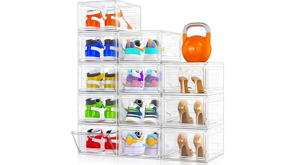 clear magnetic shoe storage
