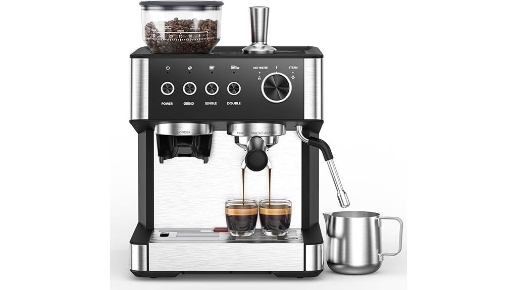 coffee maker with grinder