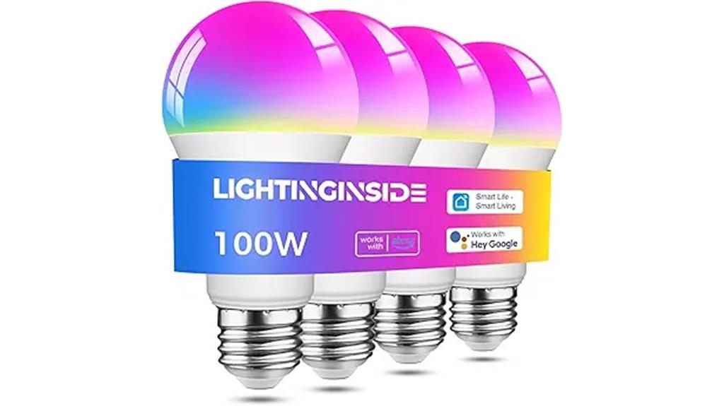 colorful wifi bulb set