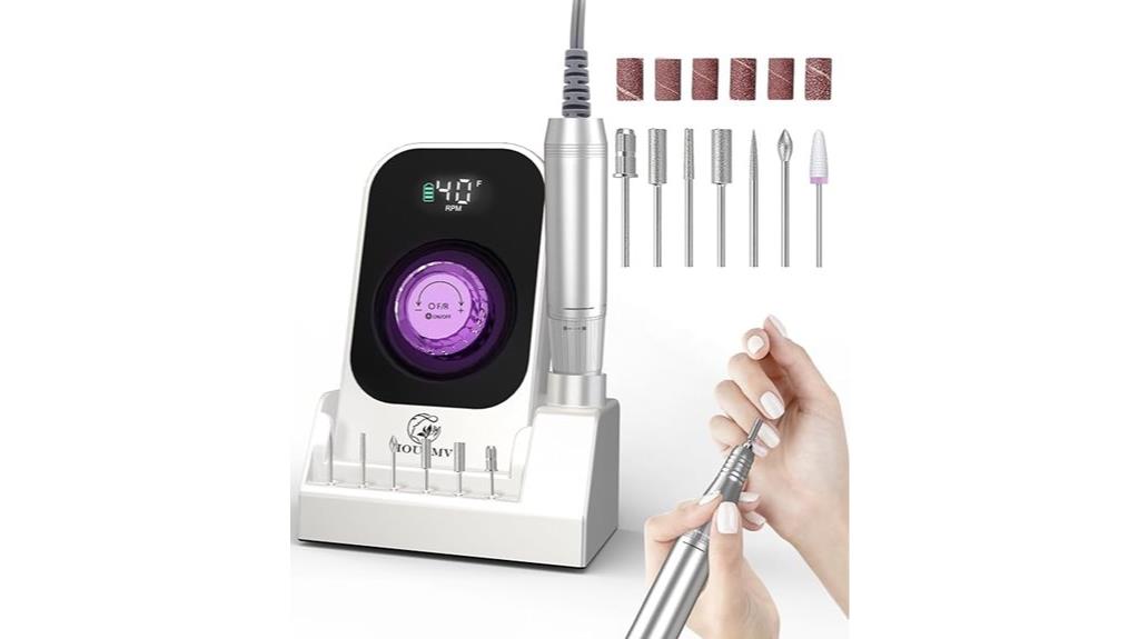 cordless rechargeable nail drill
