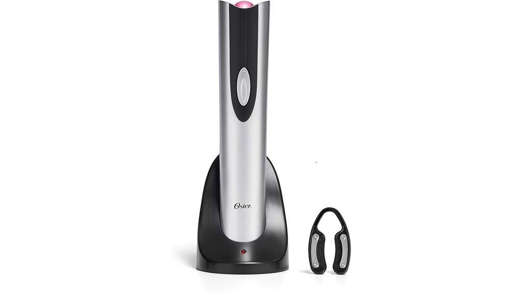 cordless wine opener silver