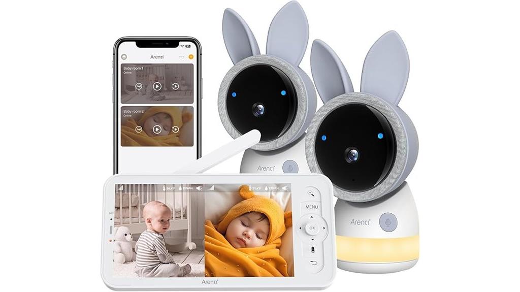 dual camera wifi baby monitor
