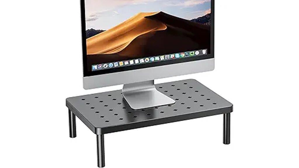 ergonomic desk monitor riser