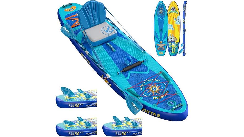 extra wide inflatable paddleboard