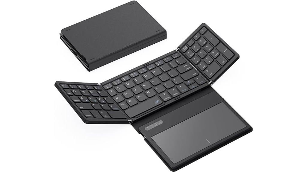 foldable bluetooth touchpad keyboard