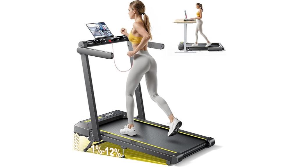 foldable incline treadmill with app