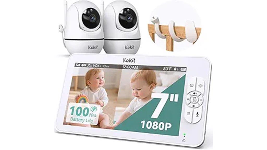 four camera 1080p baby monitor
