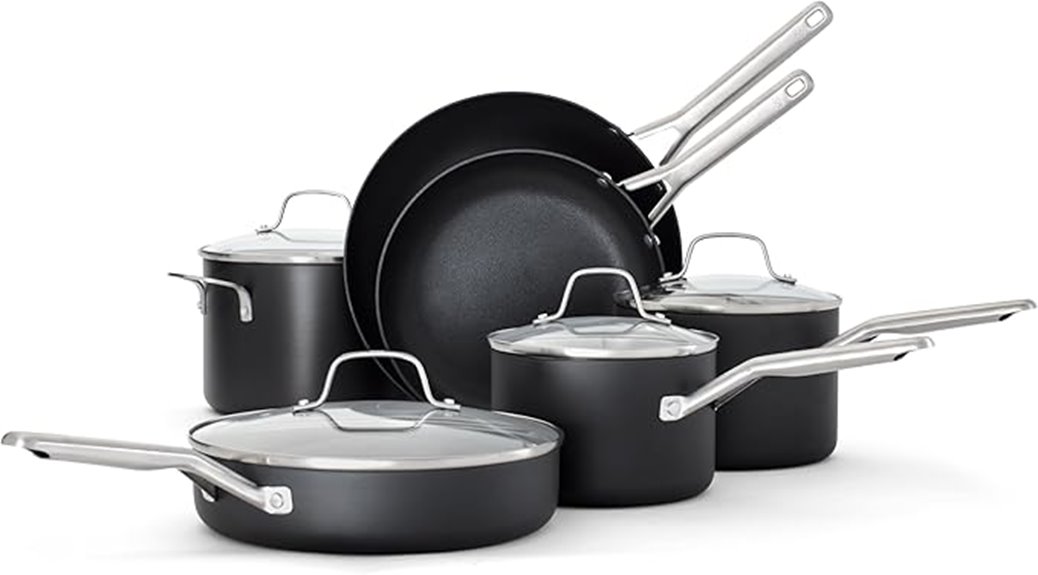 hard anodized nonstick cookware