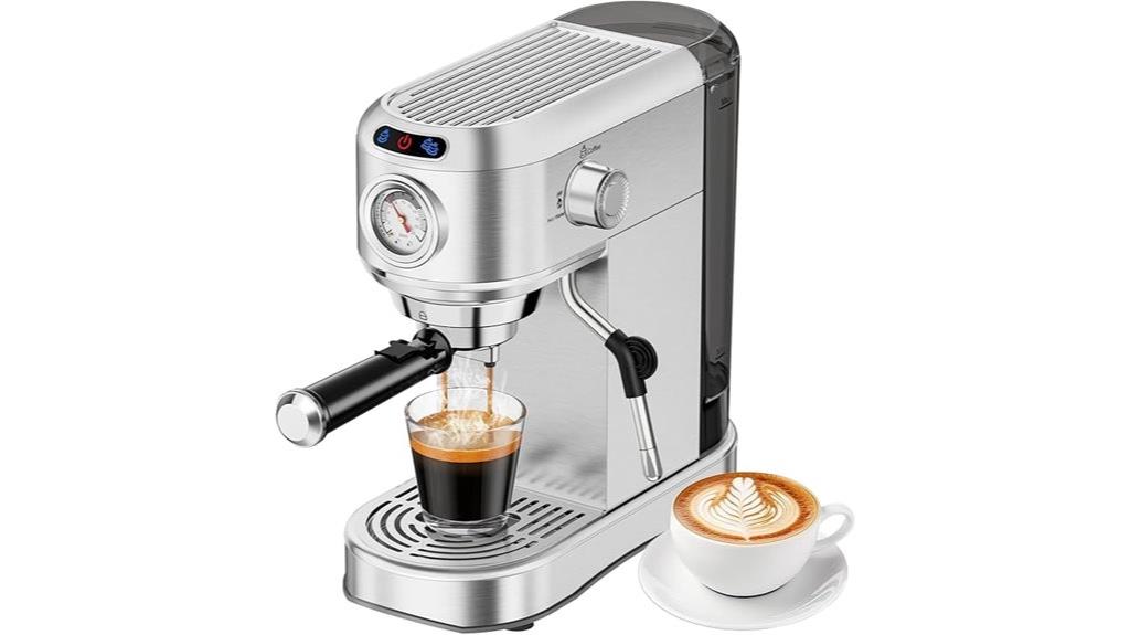 high pressure espresso with frother