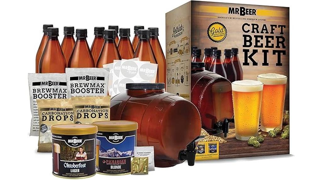 home brewing kit four gallons