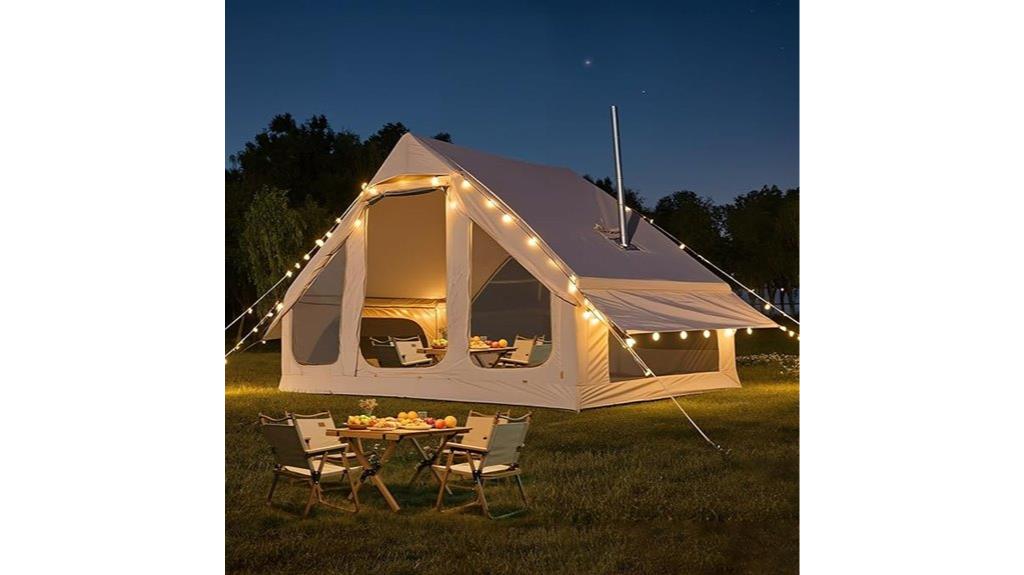 inflatable tent with pump
