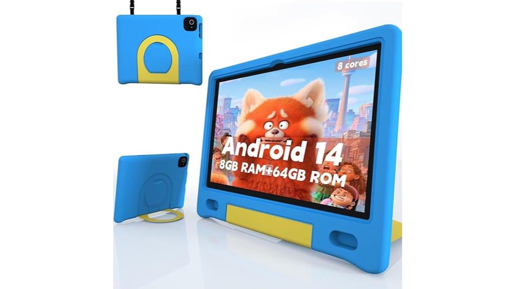 kids 10 inch tablet with case