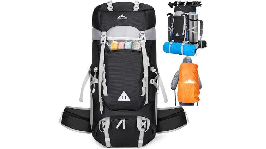 large 60l hiking backpack