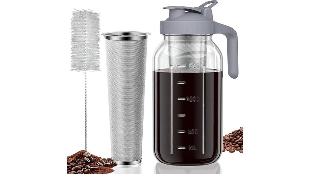 large 64oz stainless jar