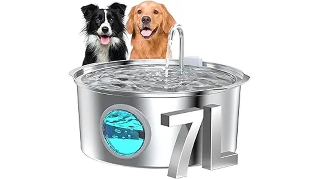 large dog water fountain