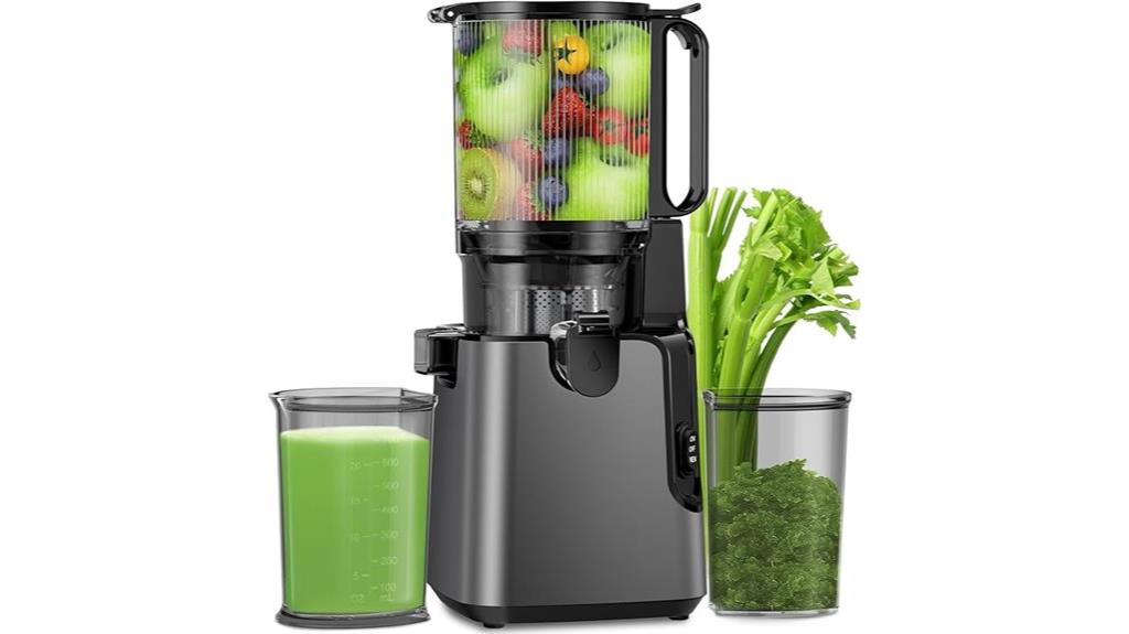 large feed masticating juicer