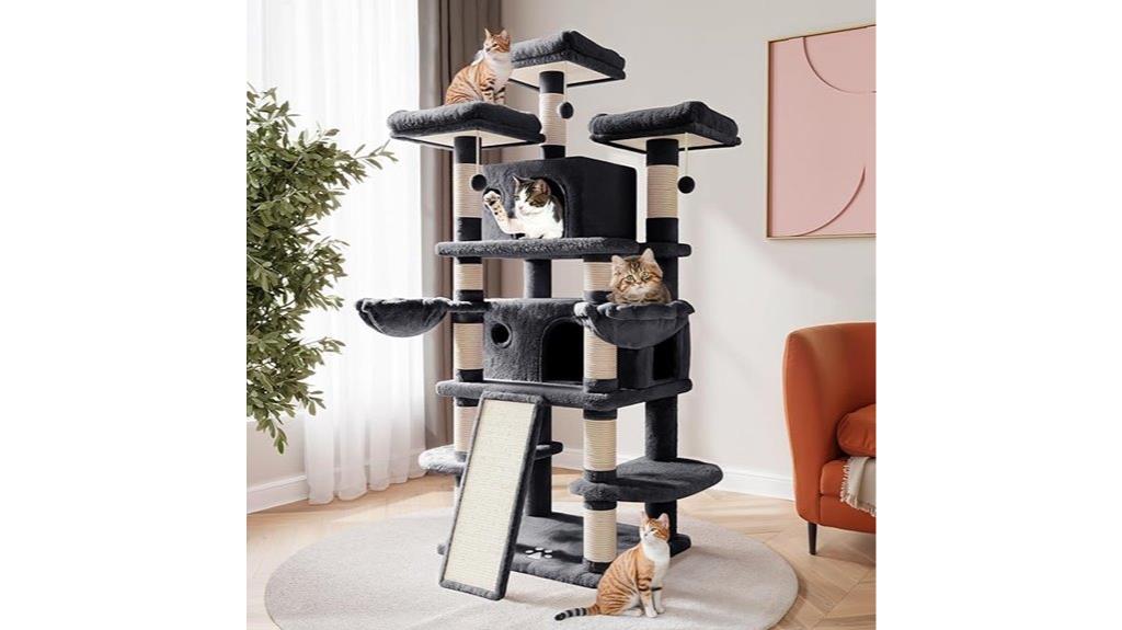 large multi level cat tree