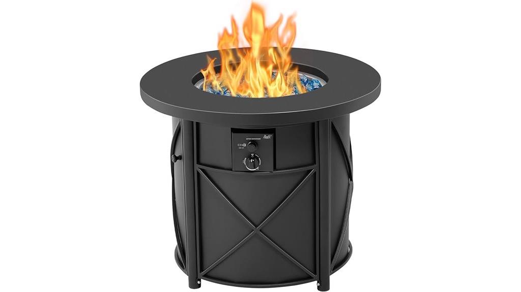 large outdoor propane fire pit