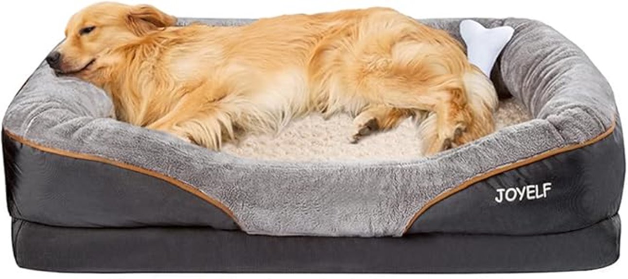 large washable memory foam bed
