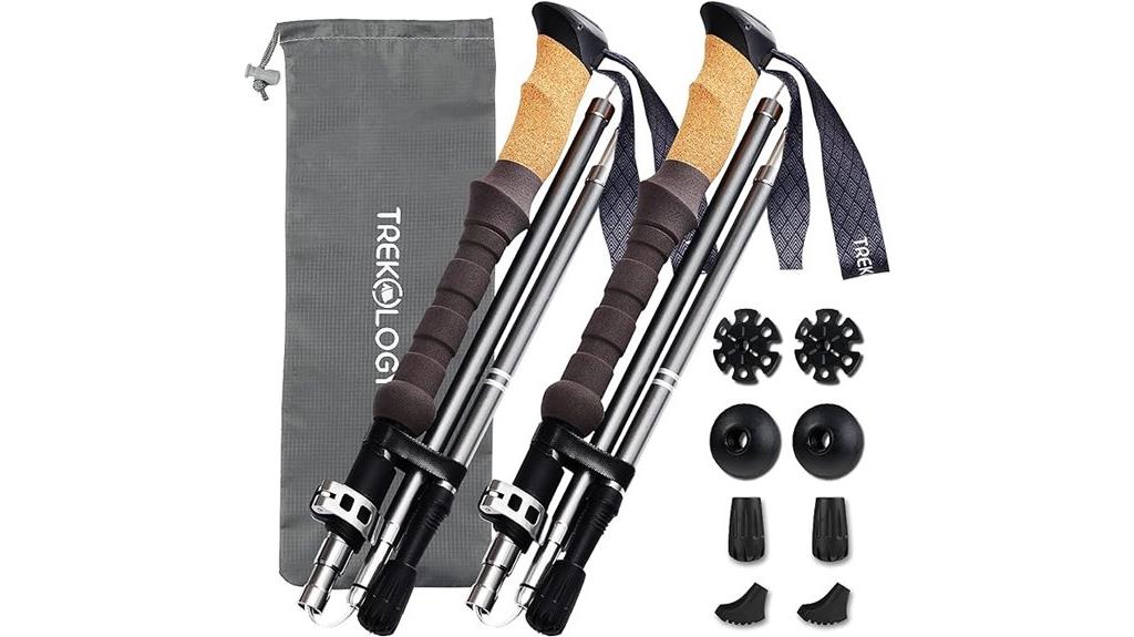 lightweight cork adjustable poles